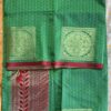 Green dhoop chhaanw saree with maroon blouse piece saree with blouse